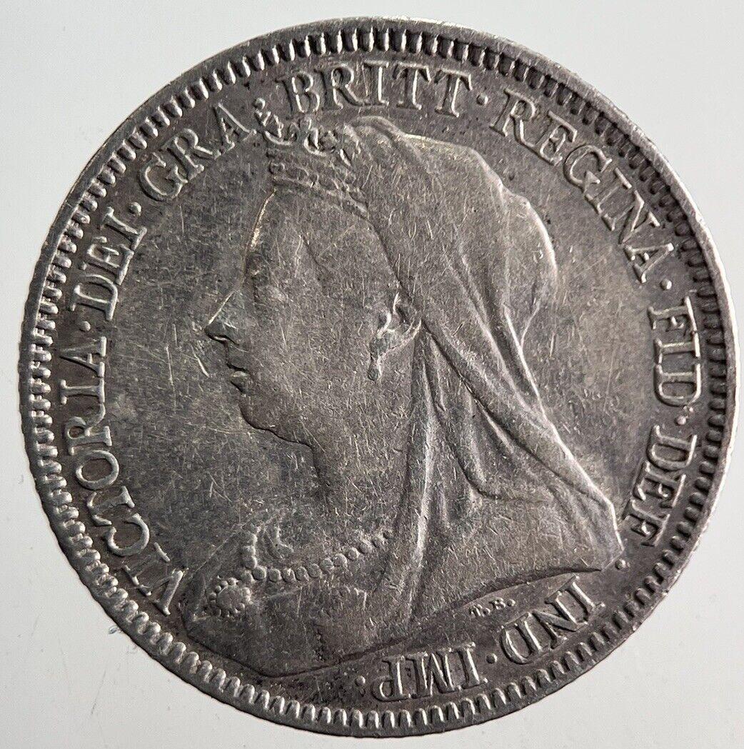 1893 Victoria Sixpence Silver Coin | Fine Collectable Grade