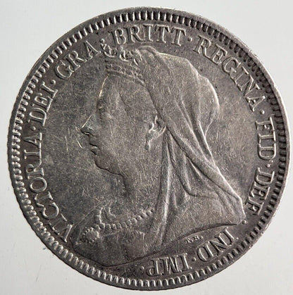 1893 Victoria Sixpence Silver Coin | Fine Collectable Grade