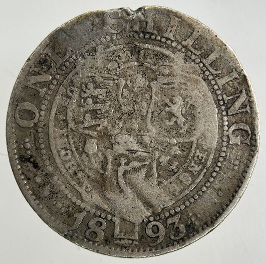 1893 Victoria Shilling Silver Coin | Collectable Grade