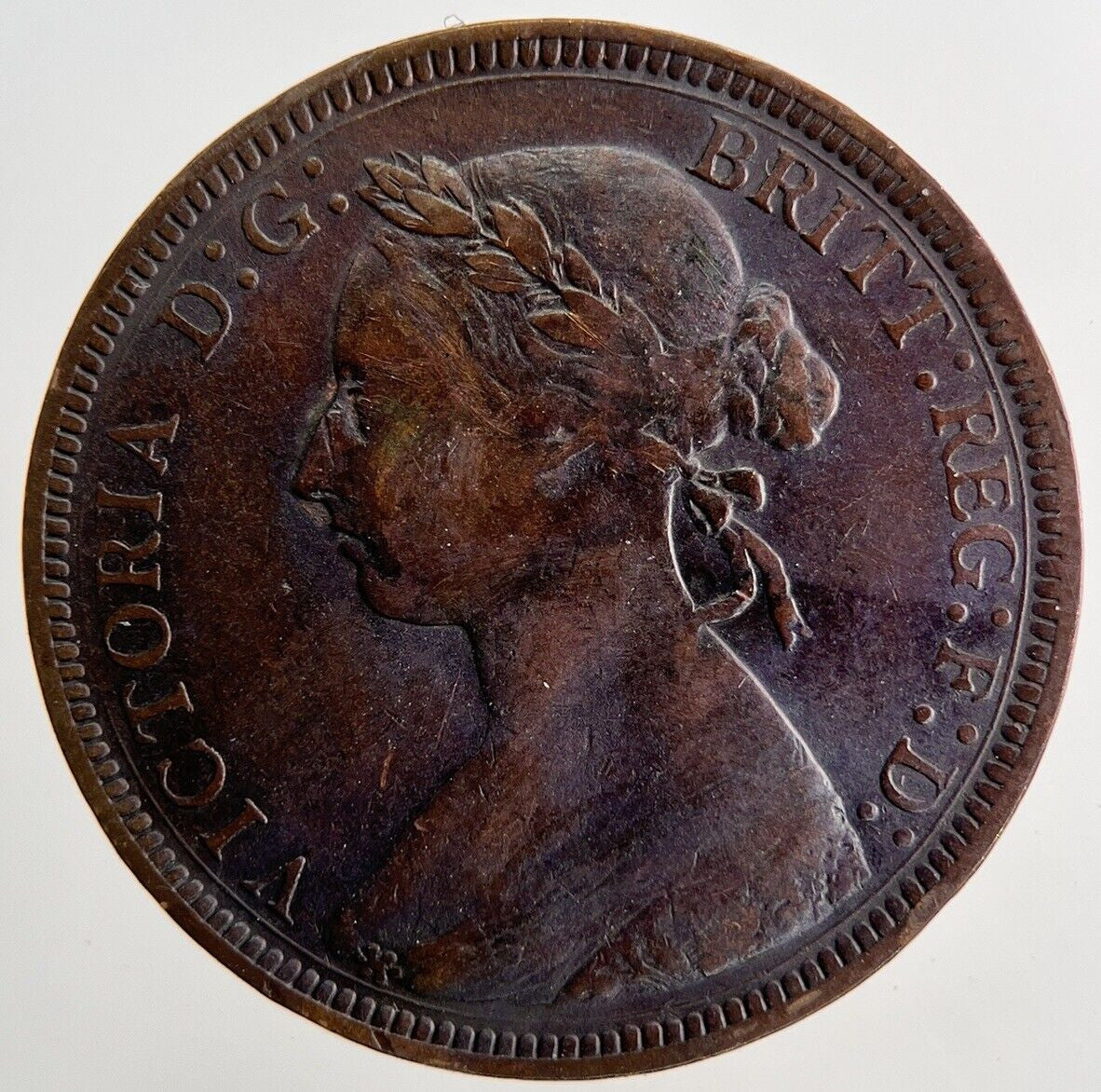 1893 Victoria Half-Penny Coin | Fine Collectable Grade