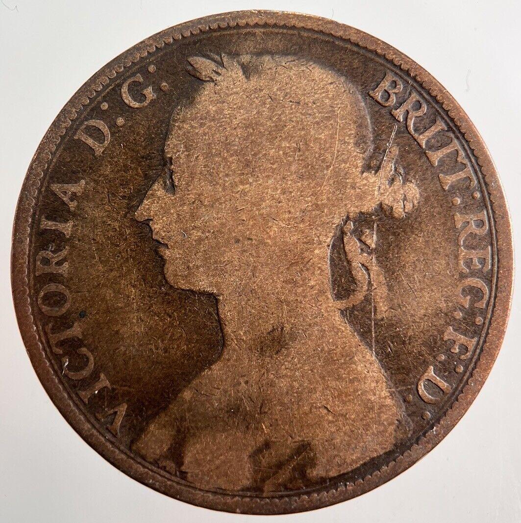 1893 Victoria One Penny Coin | Collectable Grade
