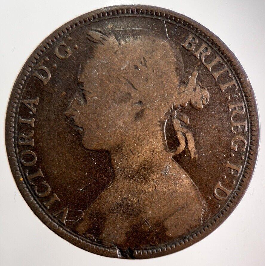 1893 Victoria One Penny Coin | Collectable Grade