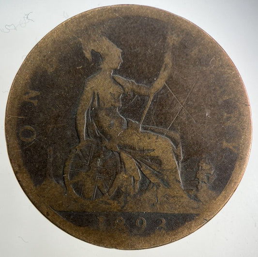 1893 Victoria One Penny Coin | Collectable Grade