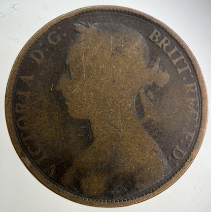 1893 Victoria One Penny Coin | Collectable Grade