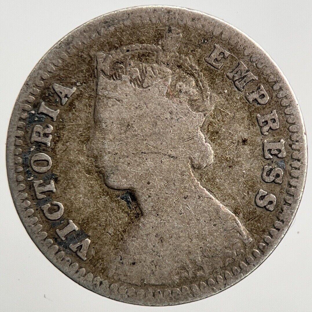 1894 India Two 2 Annas Silver Coin | Collectable Grade | a2717