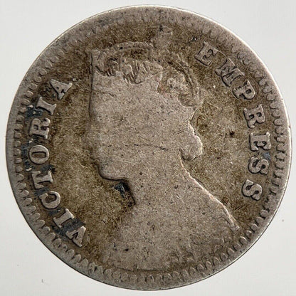 1894 India Two 2 Annas Silver Coin | Collectable Grade | a2717