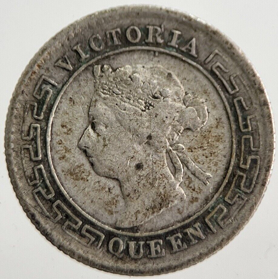 1894 10 Cents Ceylon Sri Lanka Coin | Collectable Grade | a7601