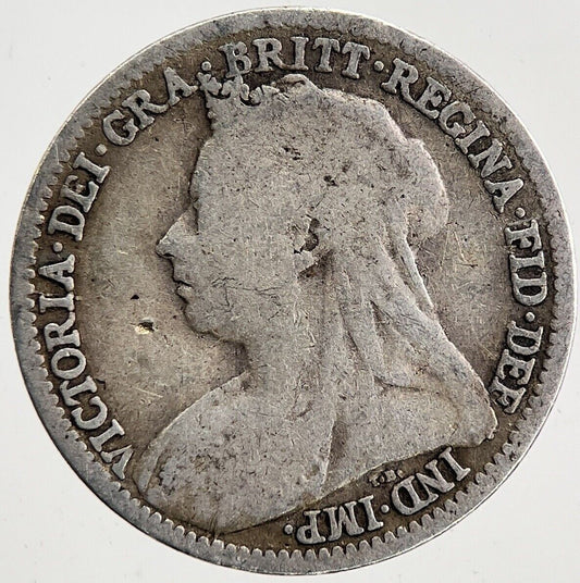1893 Victoria Threepence Silver Coin | Fine Collectable Grade | a6004
