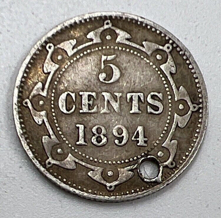 1894 5 Cents | New Foundland Silver Coin | Collectable Grade | a138