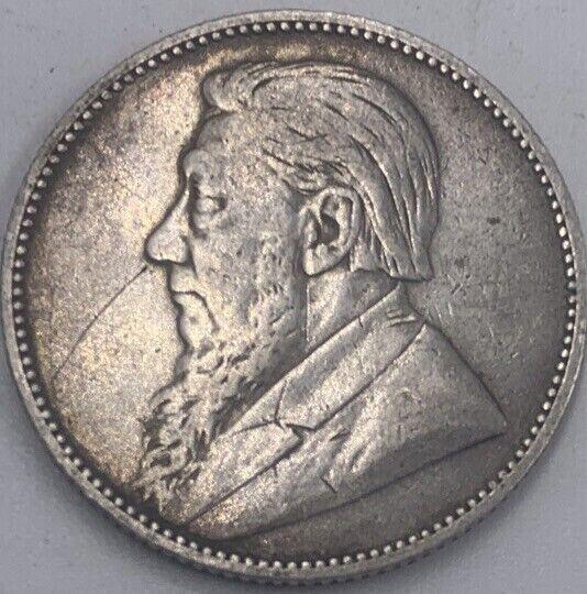 1894 One Shilling South Africa Silver Coin | Fine Collectable Grade | a462