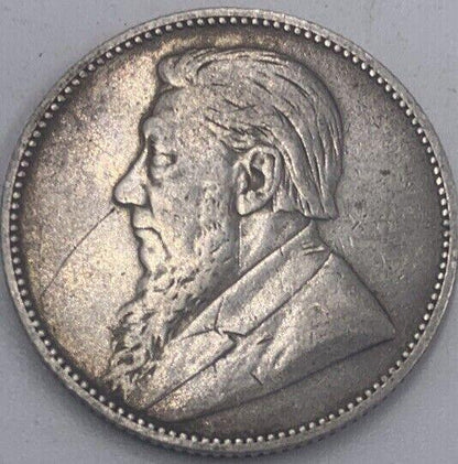 1894 One Shilling South Africa Silver Coin | Fine Collectable Grade | a462