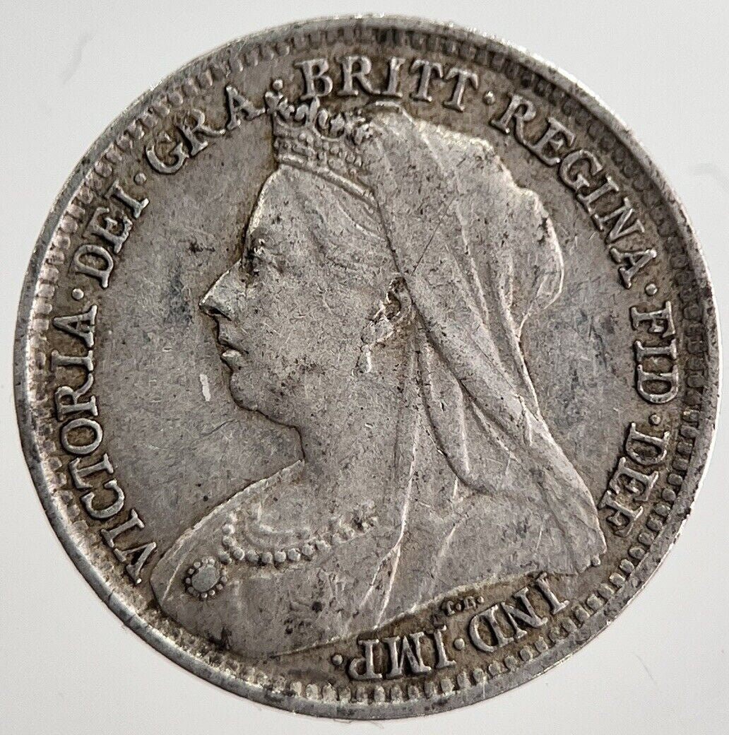 1893 Victoria Threepence Silver Coin | Very High Grade | a8537