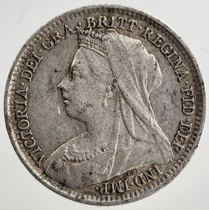 1893 Victoria Threepence Silver Coin | Very High Grade | a8537