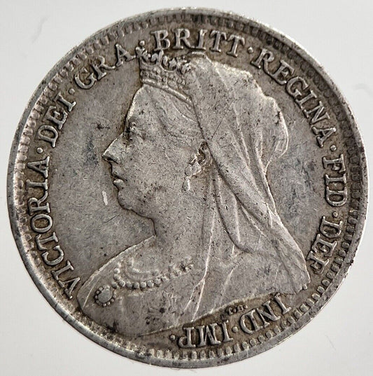 1893 Victoria Threepence Silver Coin | Very High Grade | a8537