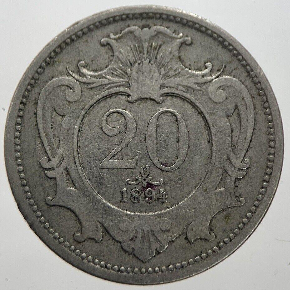 1894 Germany 20 Pfennig Coin | Collectable Grade | a7298