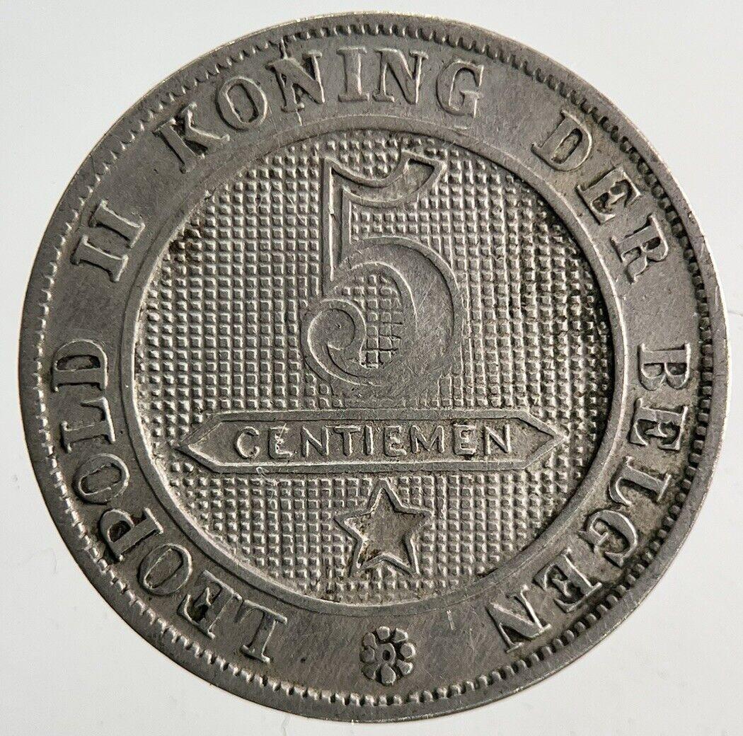 1894 Netherlands 5 Cent Coin | Fine Collectable Grade