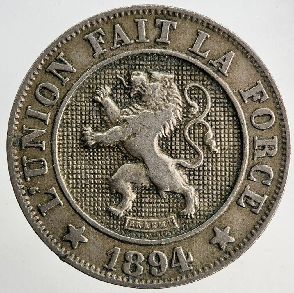 1894 Belgium 10 Centimes Coin | Fine Collectable Grade