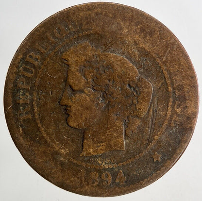 1894 France 5 Centimes Coin | Collectable Grade
