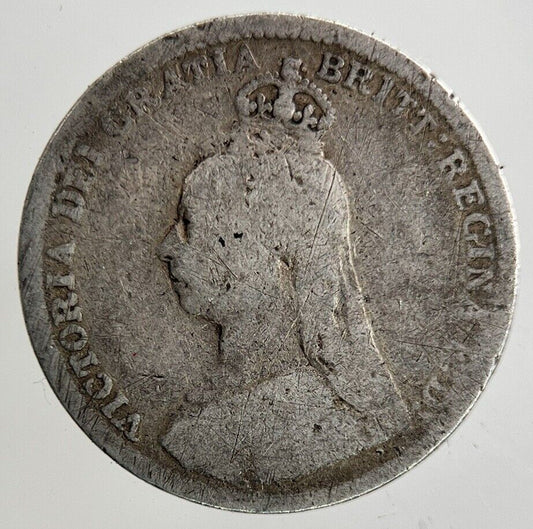 1893 Victoria Threepence Silver Coin | Fair Grade