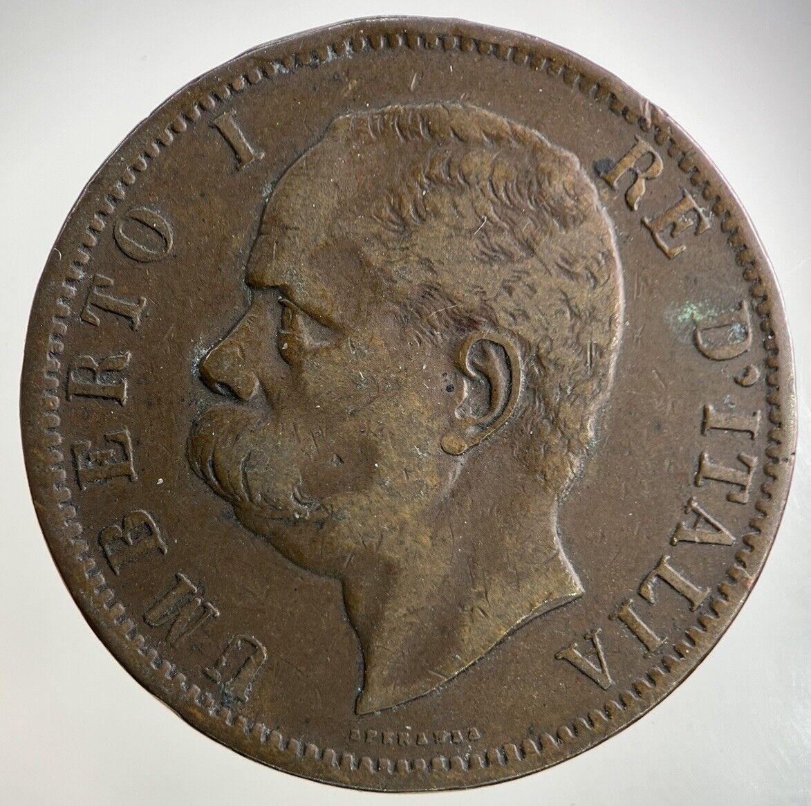 1894 Italy 10 Centesimi Coin | Fine Collectable Grade