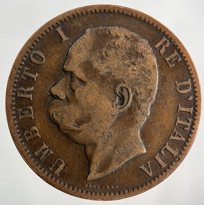 1894 Italy 10 Centesimi Coin | Fine Collectable Grade