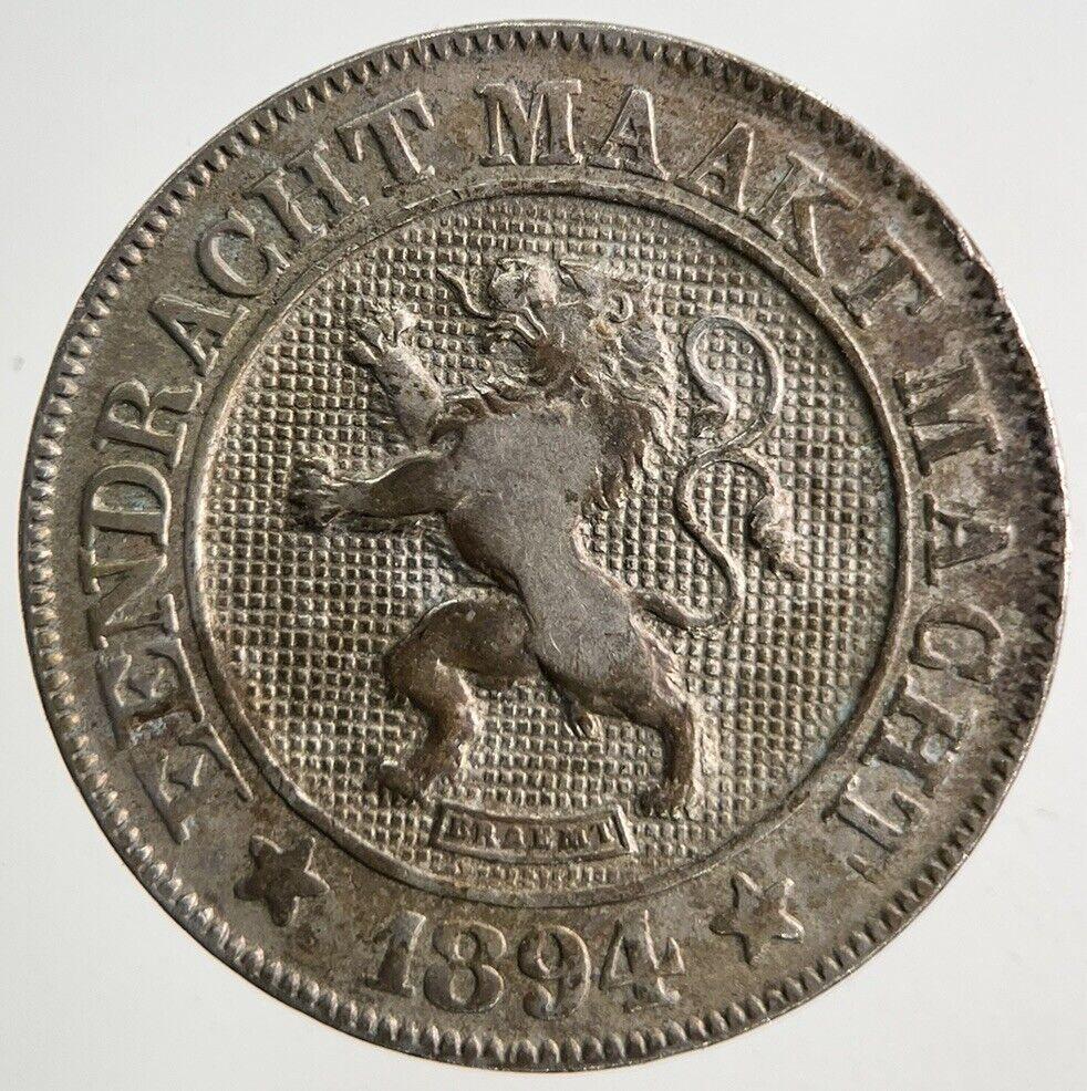 1894 Belgium 10 Cent Centimes Coin | Fine Collectable Grade
