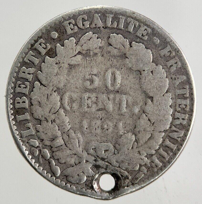 1894 France 50 Centimes Silver Coin | Collectable Grade