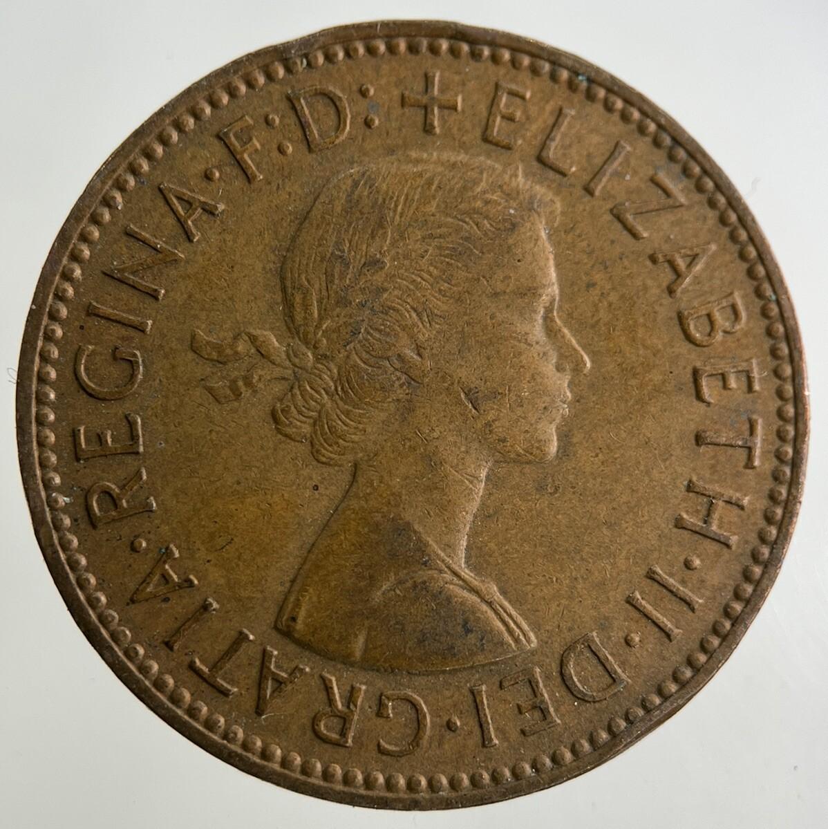 1965 Elizabeth II 2nd 1/2 Half-Penny Coin | Fine Collectable Grade