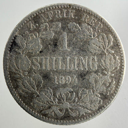 1894 South Africa Shilling Silver Coin | Collectable Grade