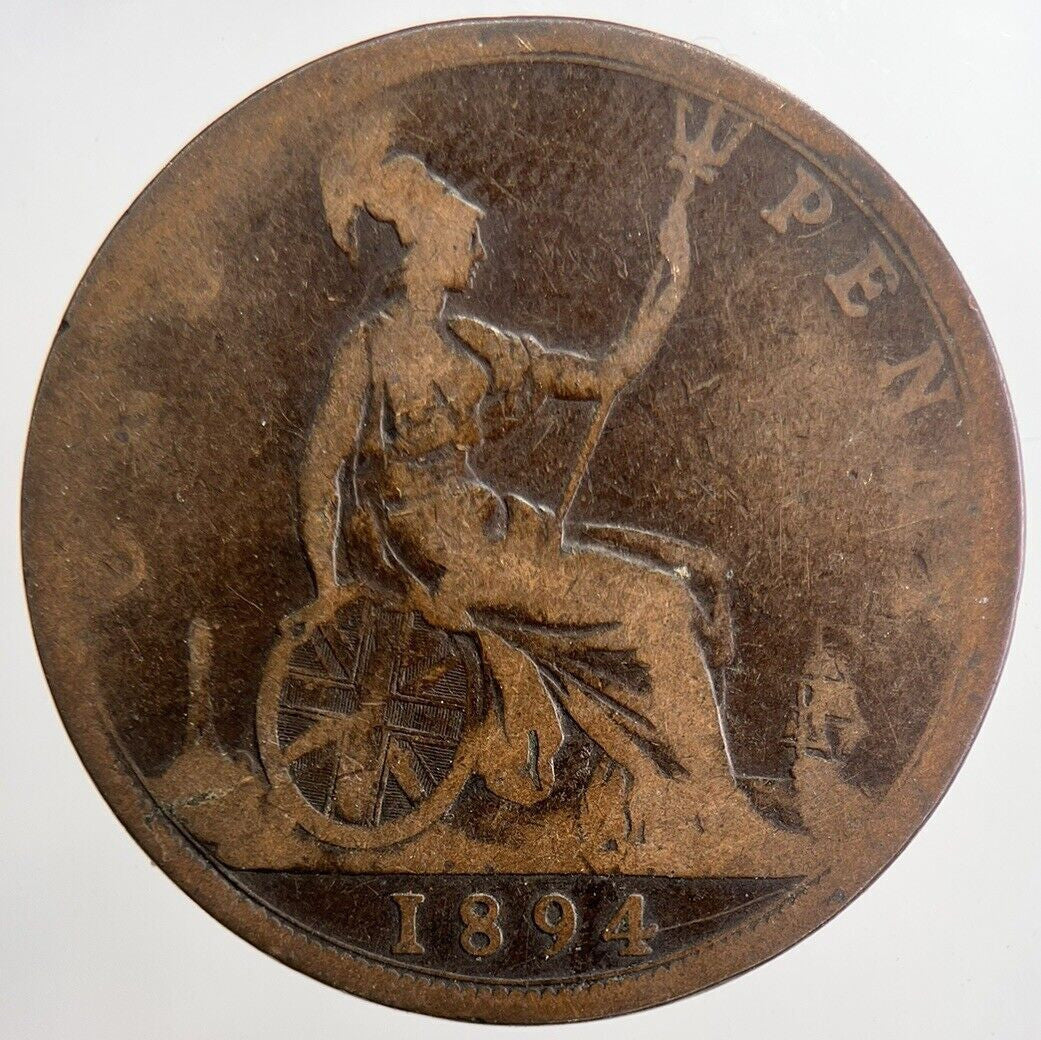 1894 Victoria One Penny Coin | Collectable Grade | a5661