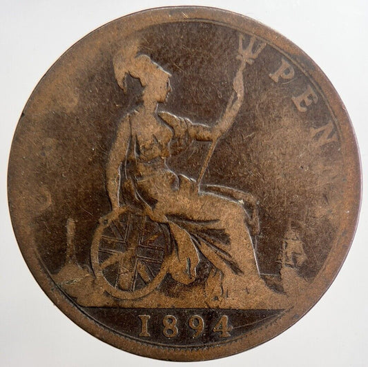 1894 Victoria One Penny Coin | Collectable Grade | a5661