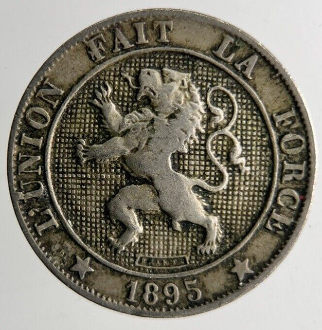 1895 Belgium 5 Centimes Coin | Fine Collectable Grade