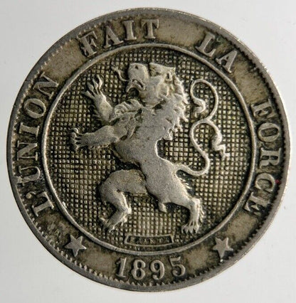 1895 Belgium 5 Centimes Coin | Fine Collectable Grade