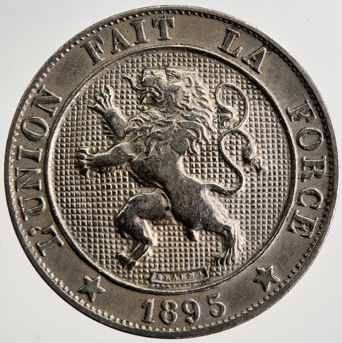 1895 Belgium 5 Cents Coin | Fine Collectable Grade | a8943