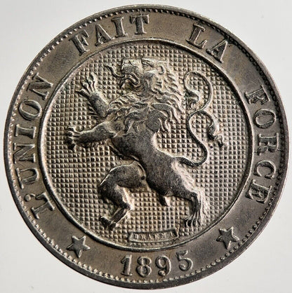 1895 Belgium 5 Cents Coin | Fine Collectable Grade | a8943