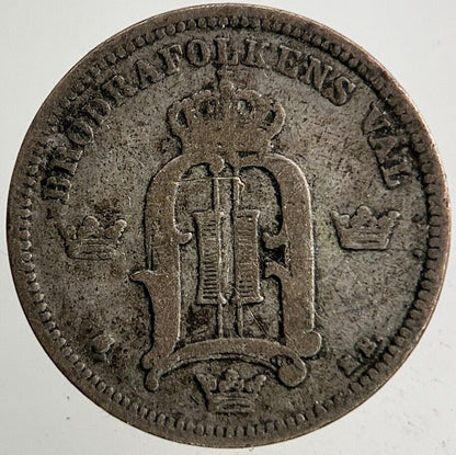 1894 Sweden 10 Ore Silver Coin | Collectable Grade