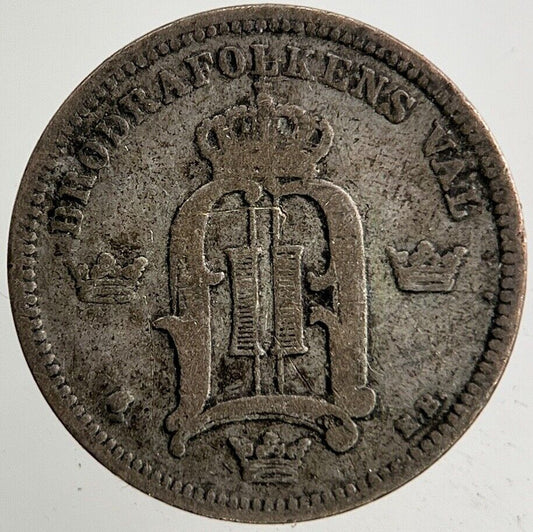 1894 Sweden 10 Ore Silver Coin | Collectable Grade