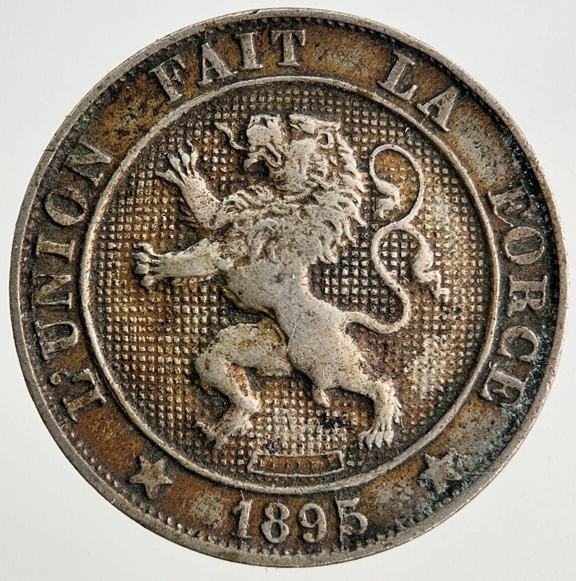 1895 Belgium 5 Centimes Coin | Fine Collectable Grade