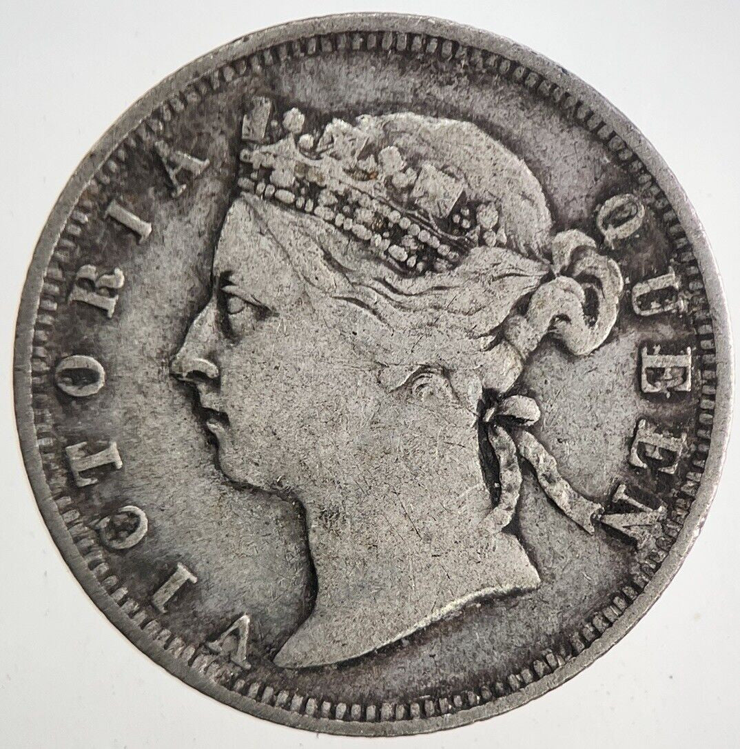 1894 Hong Kong 20 Cents Silver Coin | Fine Collectable Grade | a9600