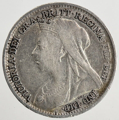 1894 Victoria Threepence Silver Coin | Very High Grade | a9608
