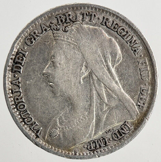 1894 Victoria Threepence Silver Coin | Very High Grade | a9608