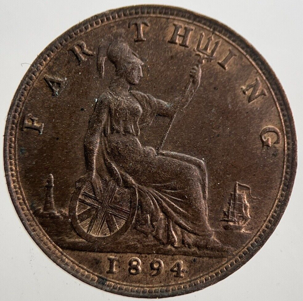 1894 Victoria Farthing Coin | Very High Grade | a7696
