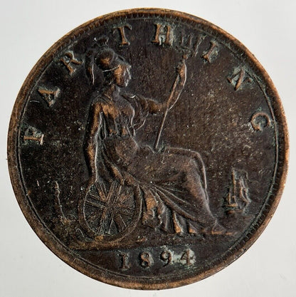 1894 Victoria Farthing Coin | Fine Collectable Grade