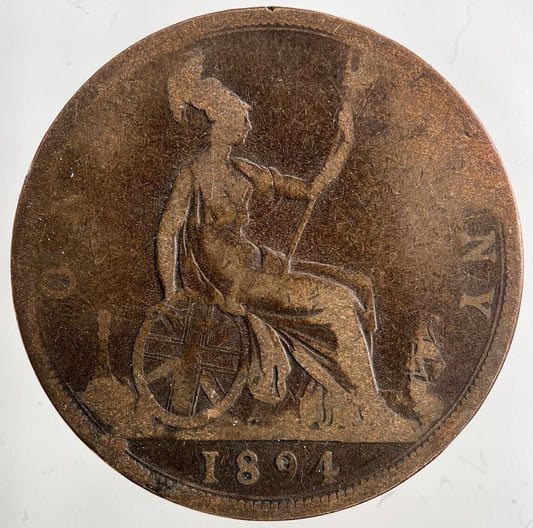 1894 Victoria One Penny Coin | Collectable Grade