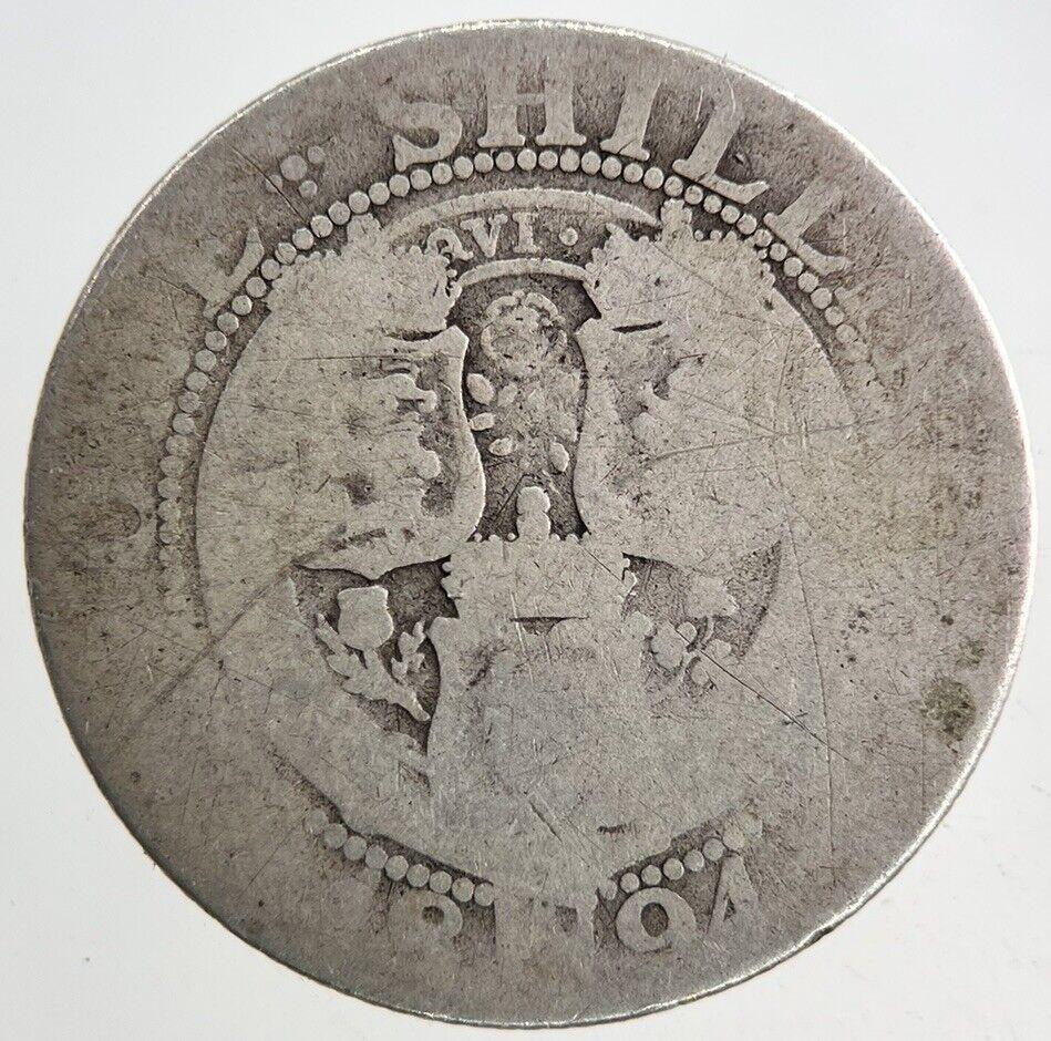 1894 Victoria One Shilling Silver Coin | Collectable Grade