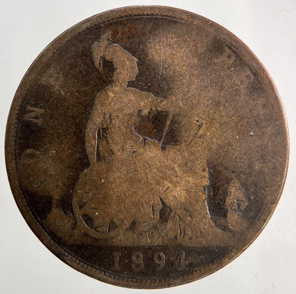 1894 Victoria One Penny Coin | Collectable Grade