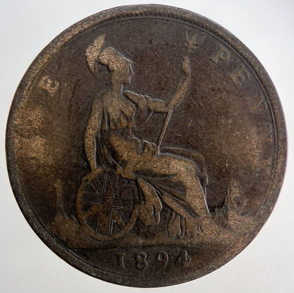 1894 Victoria One Penny Coin | Fine Collectable Grade