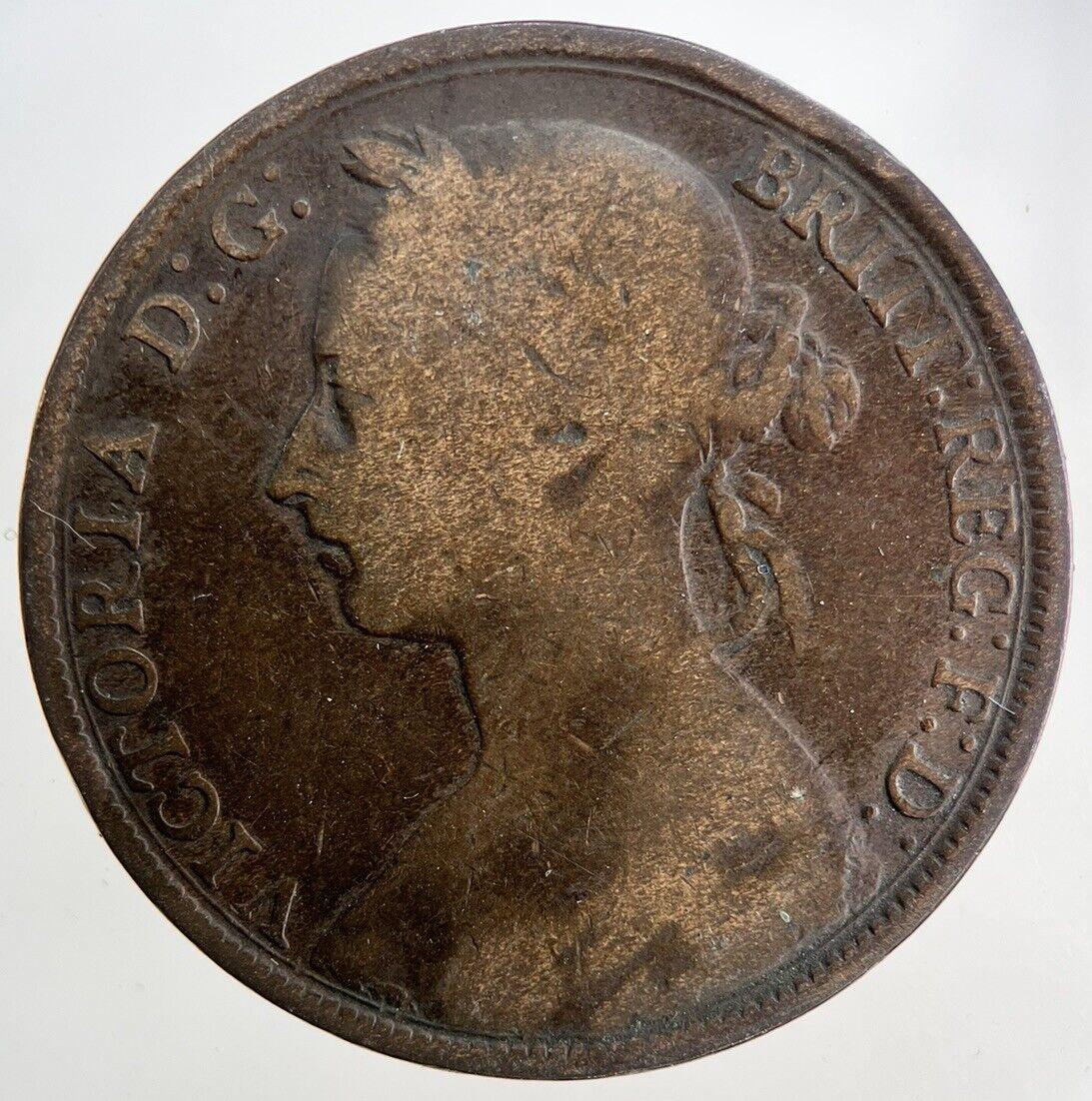 1894 Victoria One Penny Coin | Fine Collectable Grade