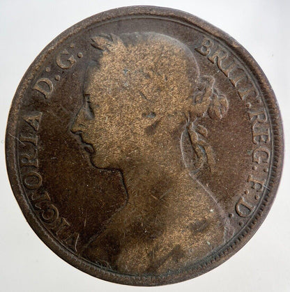 1894 Victoria One Penny Coin | Fine Collectable Grade