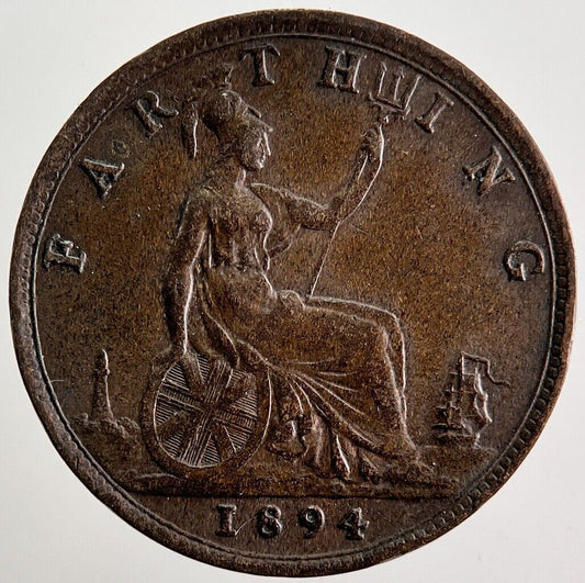 1894 Victoria Farthing Coin | Very High Grade